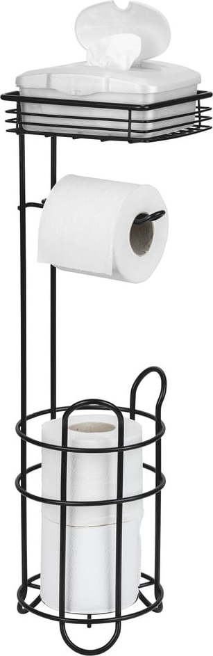 Černý ocelový stojan na toaletní papír – Wenko WENKO