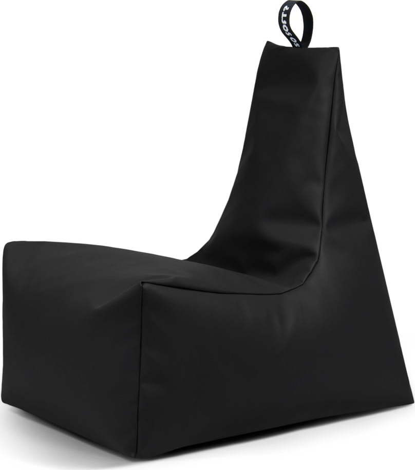Černý sedací vak z imitace kůže Icy XL – So Soft? So Soft?