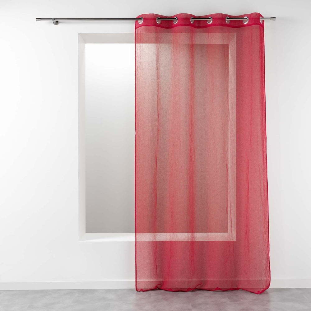 Červená záclona 140x280 cm Telma – douceur d'intérieur Douceur d intérieur