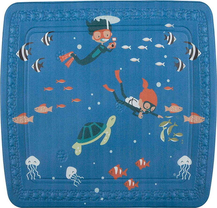 Dětská protiskluzová podložka do sprchy 55x55 cm Scuba Diver – Spirella SPIRELLA