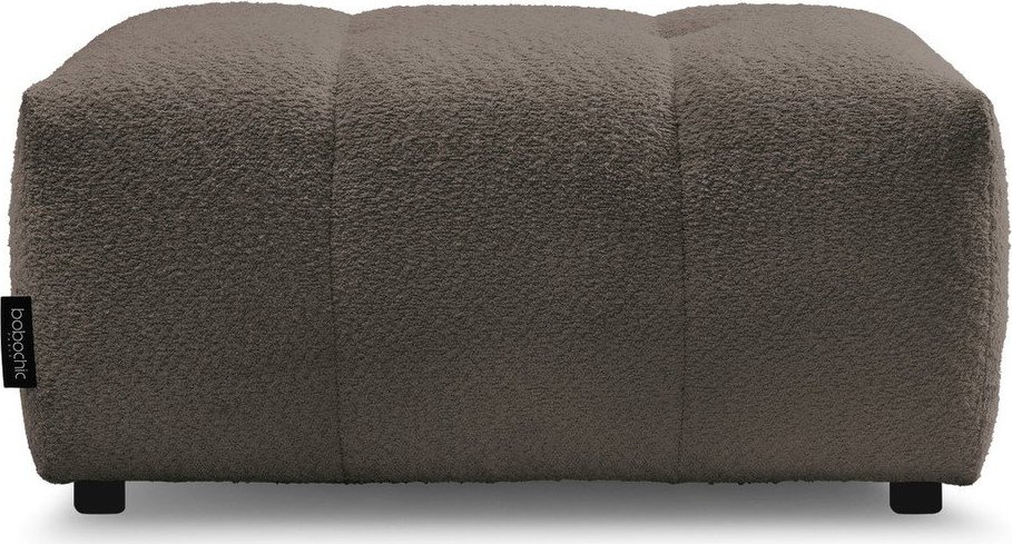 Hnědá podnožka z textilie bouclé Roxelane – Bobochic Paris Bobochic Paris