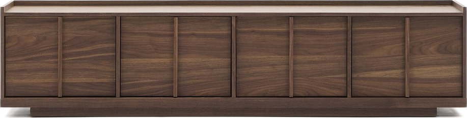 Hnědý TV stolek v dekoru ořechu 200x47x40 cm Onix – Kave Home Kave Home