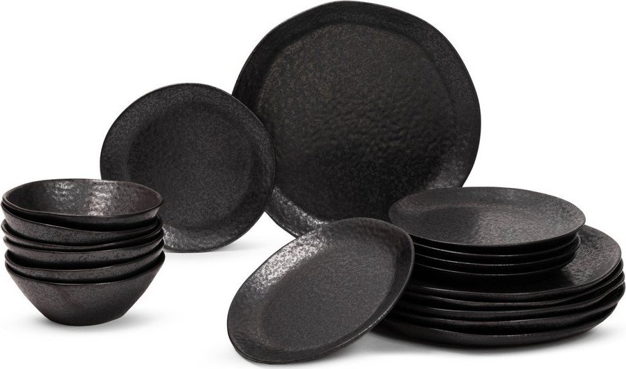 Kameninová jídelní sada 18 ks Dark Moon – Bonami Selection Bonami Selection