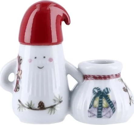 Keramický svícen s vánočním motivem Hammershøi Christmas Father Elf – Kähler Design Kähler Design