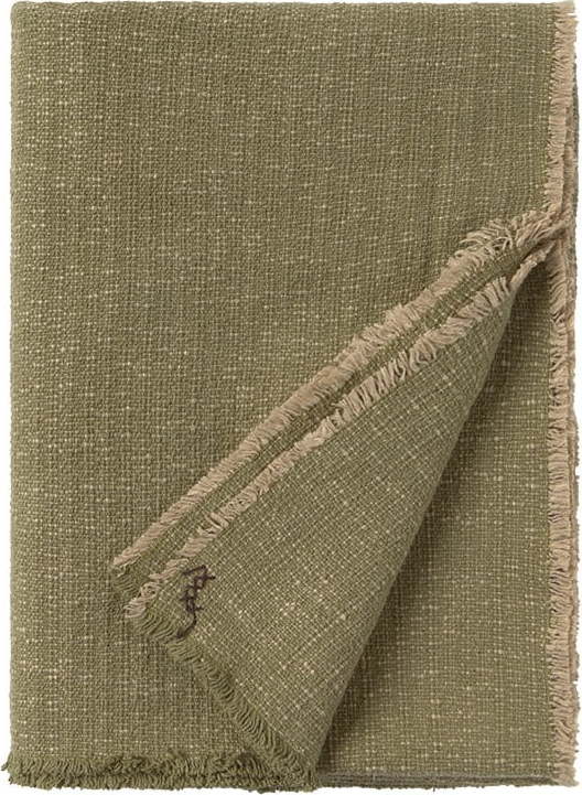 Khaki bavlněná deka 130x180 cm Handloom – Lorena Canals Lorena Canals