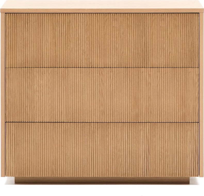Komoda v dekoru dubu v přírodní barvě 90x79x50 cm Helvine – Kave Home Kave Home