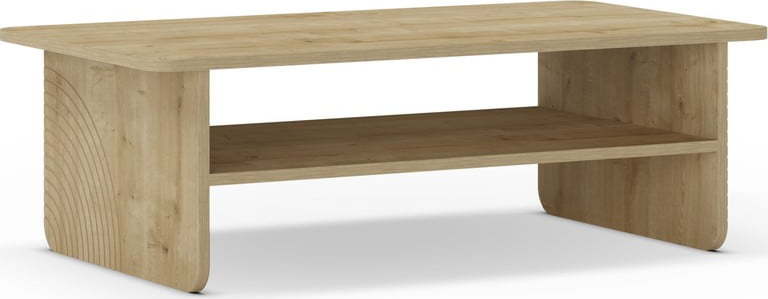 Konferenční stolek s deskou v dubovém dekoru v přírodní barvě 60x110 cm Daira – Marckeric Marckeric