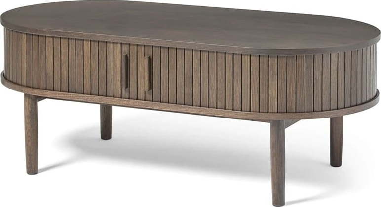 Konferenční stolek v dekoru dubu v tmavě přírodní barvě 60x120 cm Meta – Unique Furniture Unique Furniture