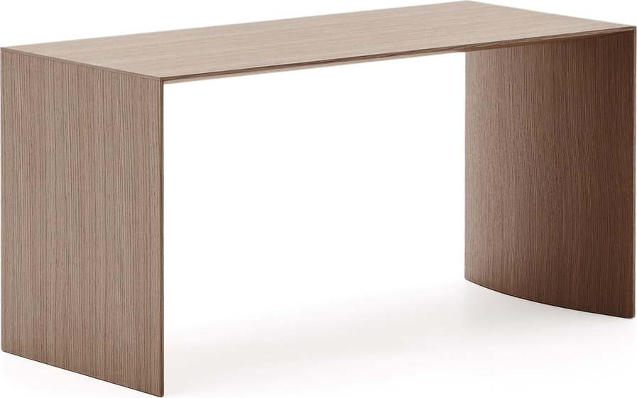 Konferenční stolek v tmavě přírodní barvě v dekoru ořechu 45x90 cm Litto – Kave Home Kave Home