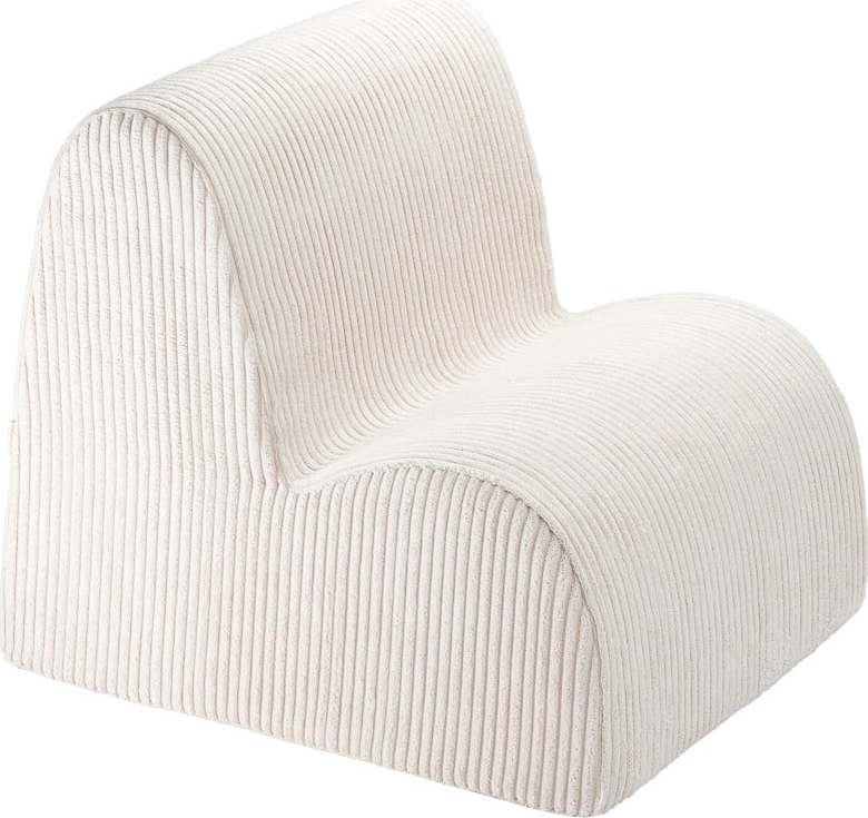 Krémové manšestrové dětské křesílko Cloud – Wigiwama Wigiwama