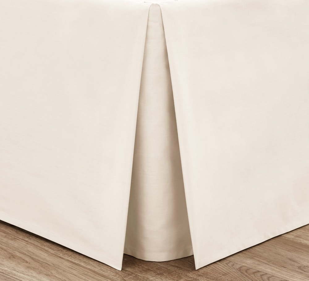 Krémový perkálový potah na rám postele 150x200 cm Easy Iron Percale – Catherine Lansfield Catherine Lansfield