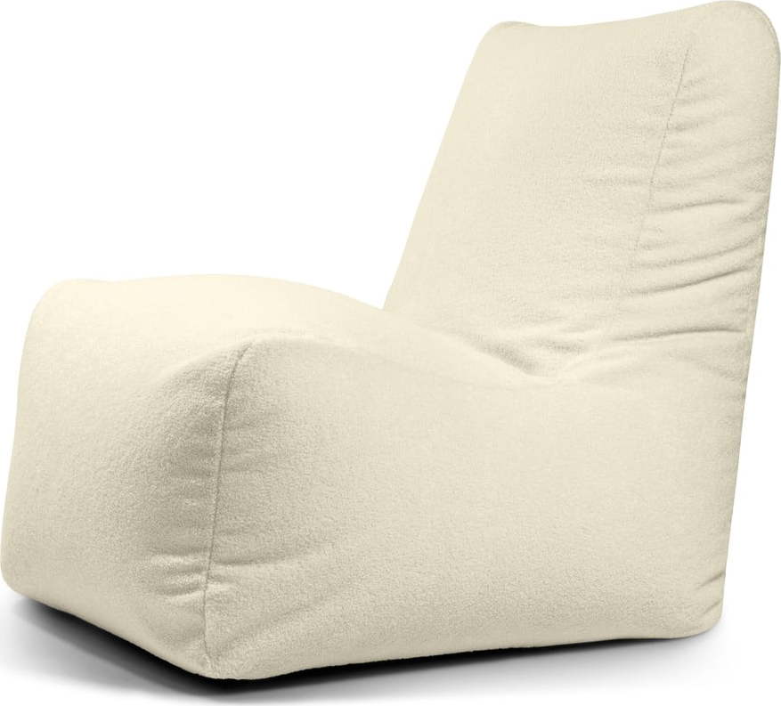 Krémový sedací vak z textilie bouclé Seat Lounge – SLOWDOWN SLOWDOWN