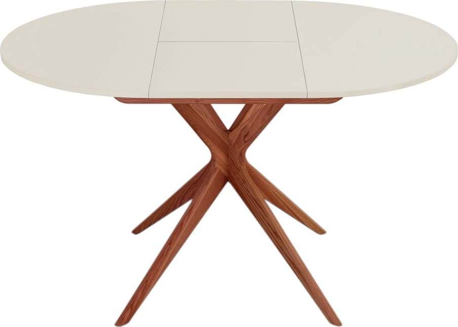 Kulatý rozkládací jídelní stůl s přídavnou deskou ø 90 cm Jubi – Ragaba Ragaba