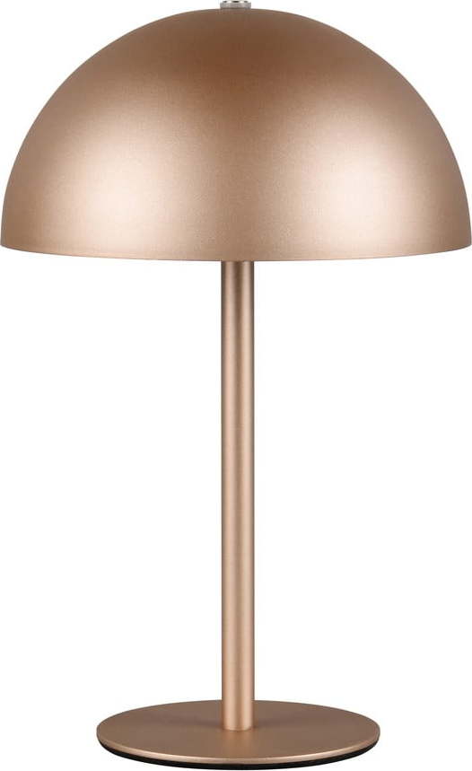 LED stolní lampa v bronzové barvě s kovovým stínidlem (výška 21 cm) Munoz – Trio TRIO