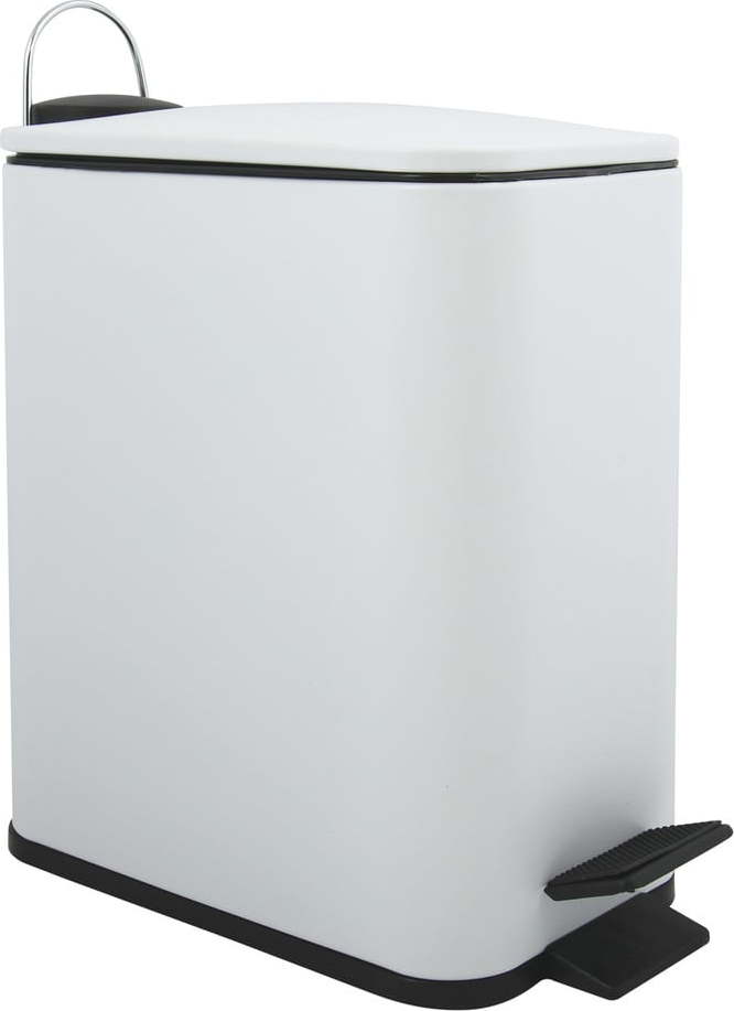 Matně bílý nášlapný ocelový odpadkový koš 5 l Erik – Spirella SPIRELLA