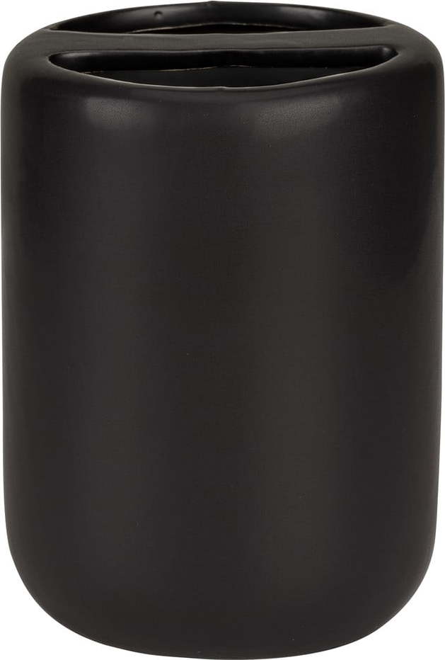 Matně černý keramický kelímek na zubní kartáčky Olinda – Allstar Allstar