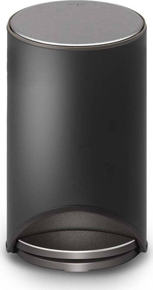 Matně černý nášlapný kovový odpadkový koš 10 l Arc – Joseph Joseph Joseph joseph