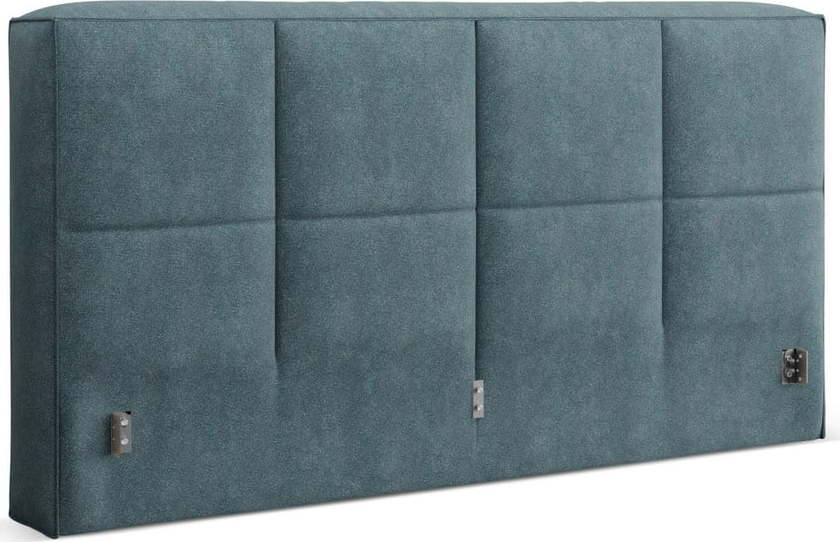 Modré čalouněné čelo postele 229x100 cm Darren – Micadoni Micadoni