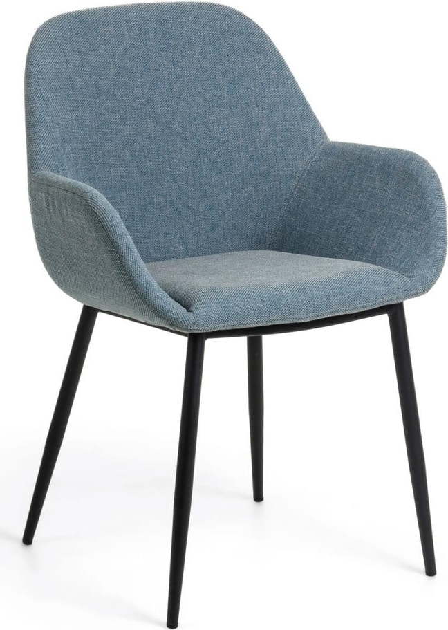 Modré čalouněné jídelní křeslo Konna – Kave Home Kave Home