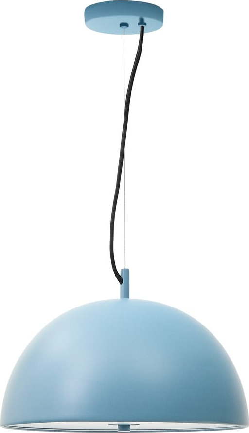 Modré závěsné svítidlo s kovovým stínidlem ø 39
