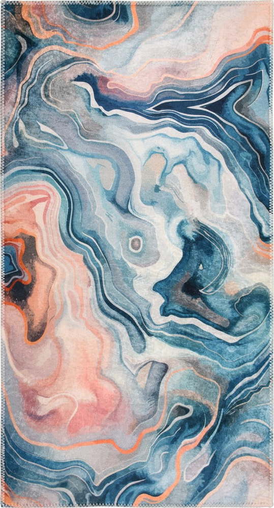 Modrý/růžový pratelný koberec 80x150 cm Colors of Joy – Vitaus Vitaus