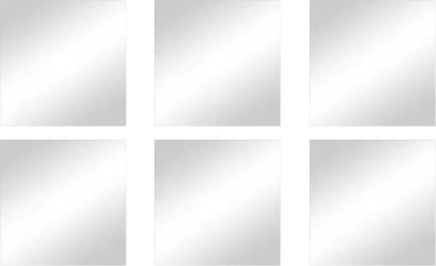 Nástěnná zrcadla v sadě 6 ks 10x10 cm – MSV MSV