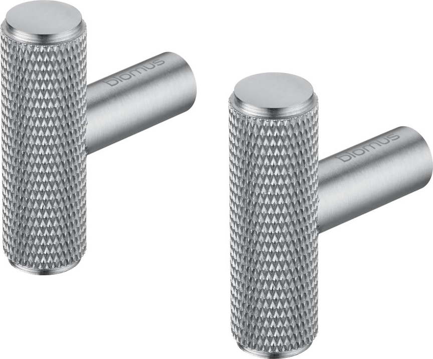 Nástěnné kovové háčky v sadě 2 ks v matně stříbrné barvě Rof – Blomus Blomus