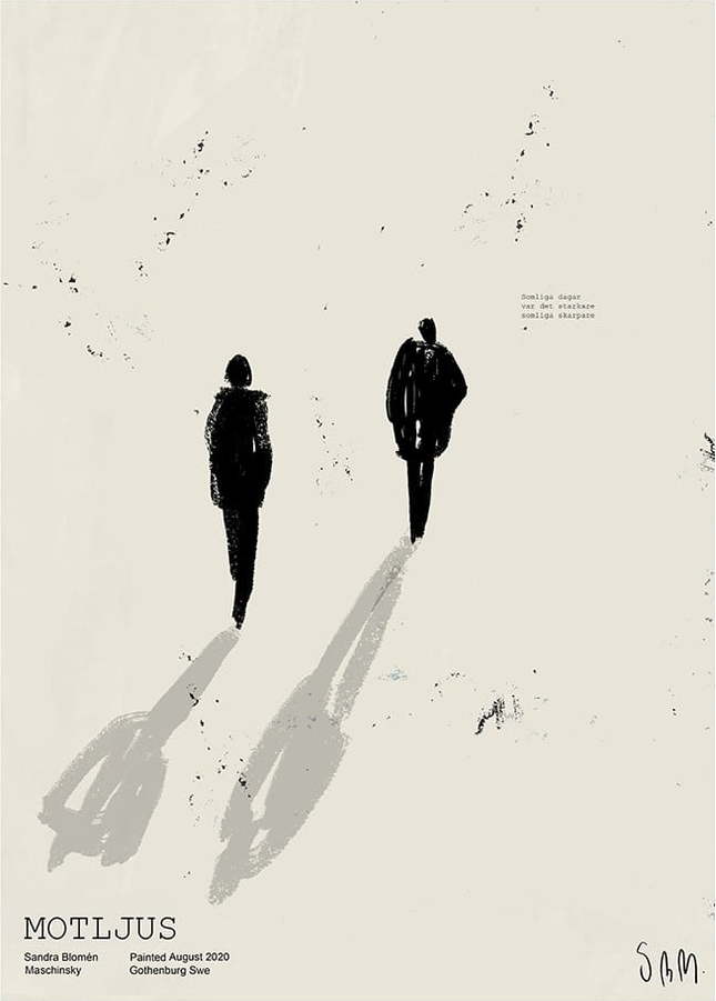 Plakát 50x70 cm Motljus – Sandra Blomén Maschinsky – The Poster Club The Poster Club