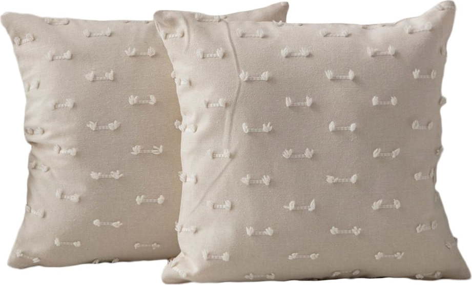 Povlaky na polštáře v sadě 2 ks 43x43 cm Tuffet – Mioli Decor Mioli Decor