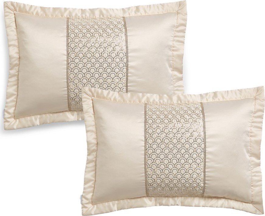 Povlaky na polštáře v sadě 2 ks z mikrosaténu 75x50 cm Deco Sequin – Catherine Lansfield Catherine Lansfield