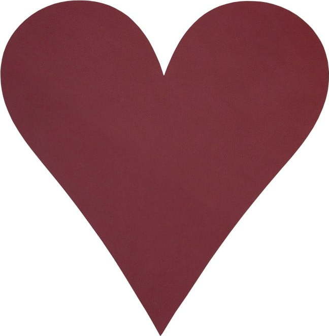 Prostírání z eko kůže 30x30 cm Heart Nupo – LIND DNA Lind DNA