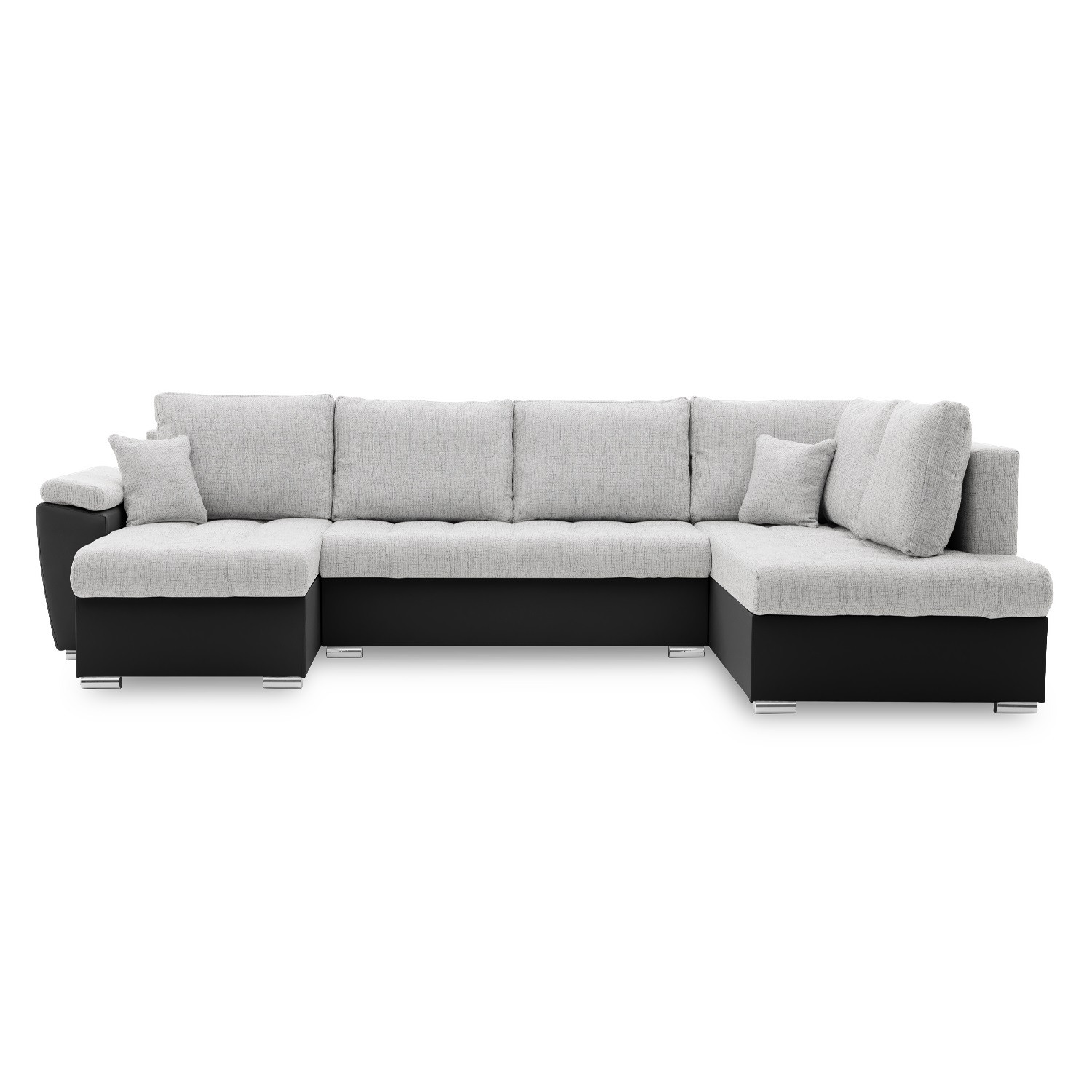 Rozkládací rohová sedací souprava VEGAS 315/190 Pravá Šedá/černá Signal-nabytek