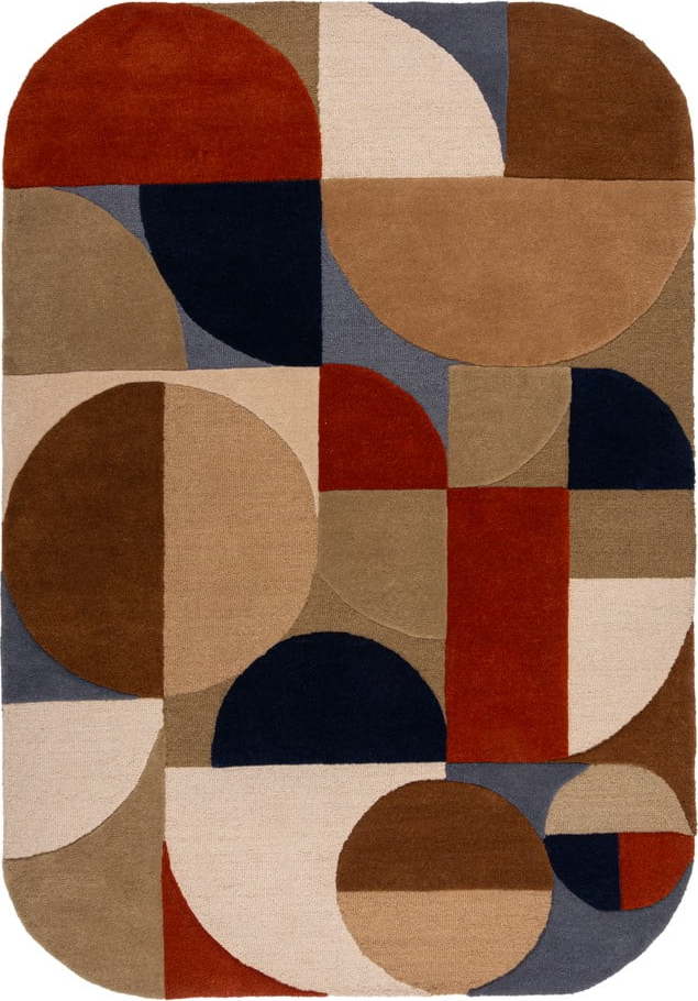 Ručně tkaný vlněný koberec v terakotové barvě 120x170 cm Mia Arch – Flair Rugs Flair Rugs