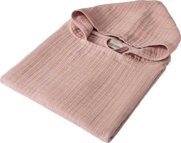 Růžové mušelínové dětské pončo Juno – Foutastic Foutastic