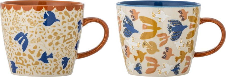 Šálky v sadě 2 ks z kameniny 300 ml Anniversary – Bloomingville Bloomingville