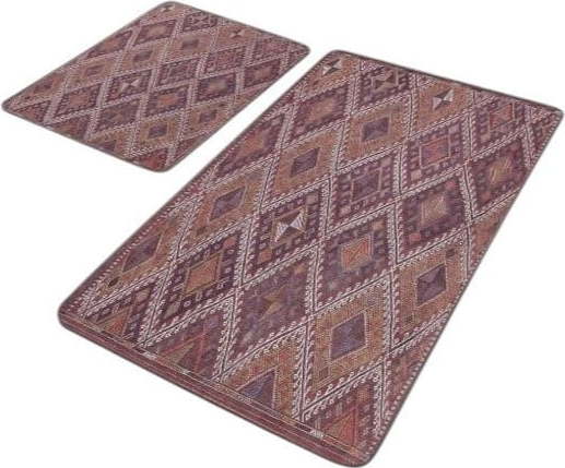 Sametové koupelnové předložky v sadě 2 ks 60x100 cm – Mila Home Mila Home