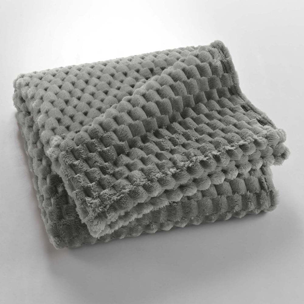 Šedá deka z mikroflanelu 125x150 cm Mini Frosty – douceur d'intérieur Douceur d intérieur