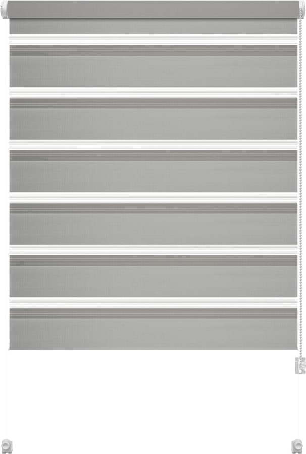Šedá roleta den a noc 80x150 cm Zebra – Gardinia Gardinia