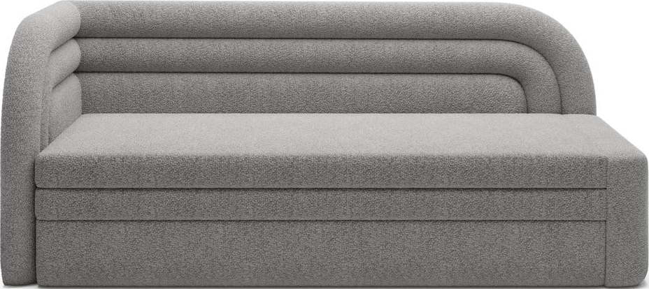 Šedá rozkládací/s úložným prostorem pohovka z textilie bouclé levý roh 223 cm Fabillo – ELTAP ELTAP