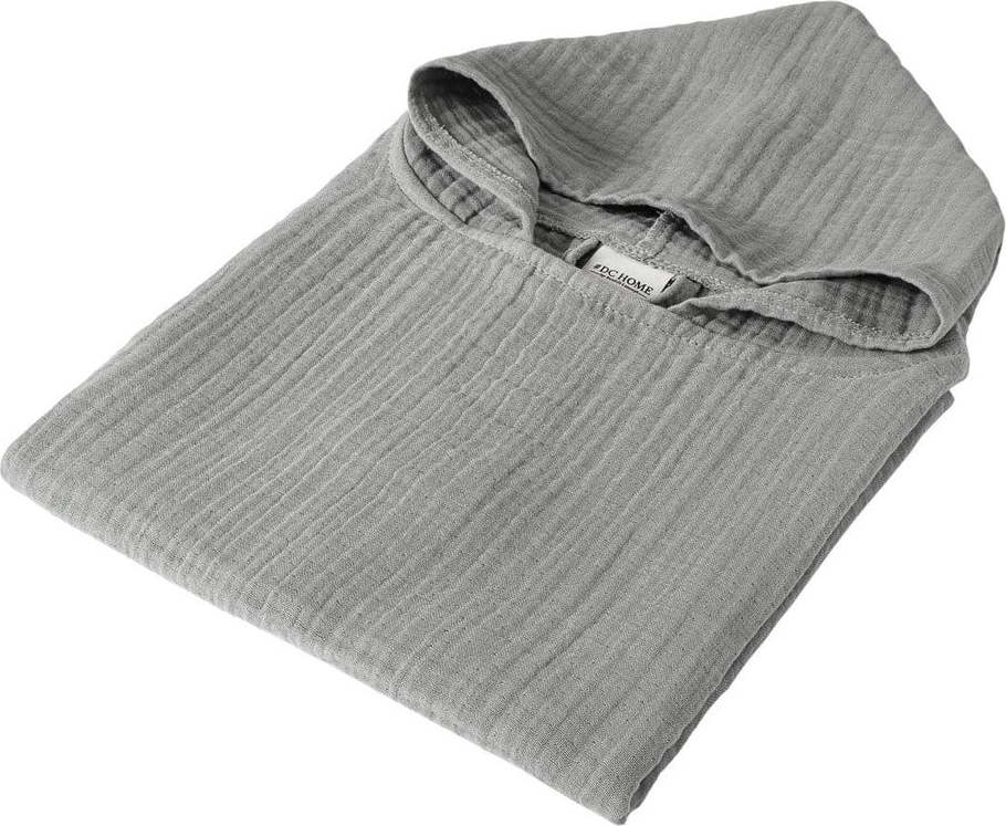 Šedé mušelínové dětské pončo Juno – Foutastic Foutastic