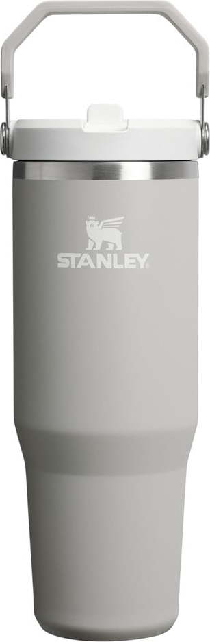 Šedobéžová termoska z nerezové oceli 890 ml IceFlow™ Flip Straw 2.0 Tumbler Ash – Stanley Stanley
