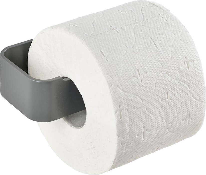 Šedý nástěnný kovový držák na toaletní papír Ume – Zone Zone