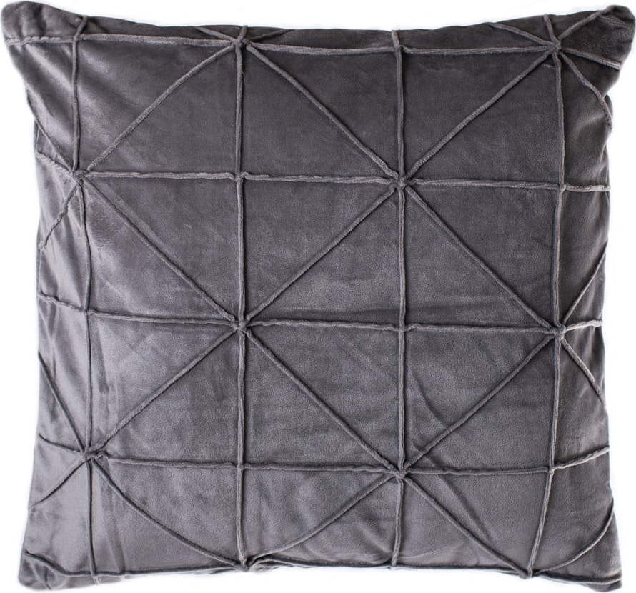 Šedý polštář JAHU Amy