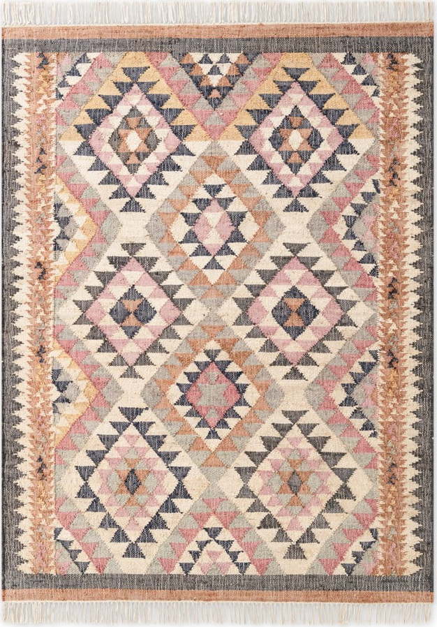 Šedý ručně tkaný jutový koberec 200x300 cm Roya Parsa – Elle Decoration Elle Decoration