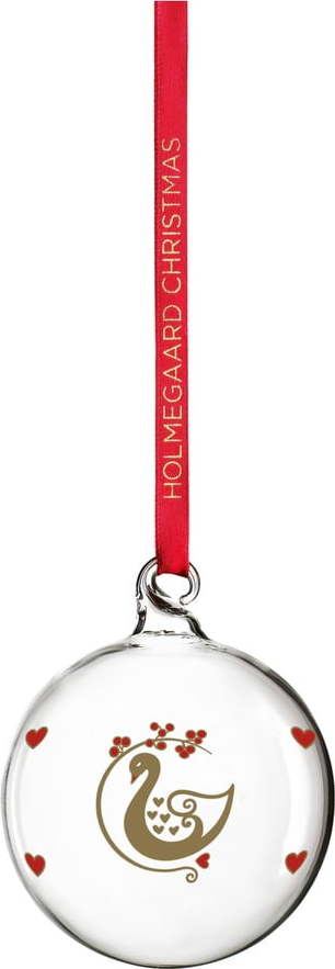 Skleněná ručně foukaná vánoční koule ø 6