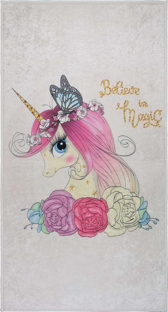 Slonovinový pratelný dětský koberec 160x230 cm Cute Unicorn – Vitaus Vitaus
