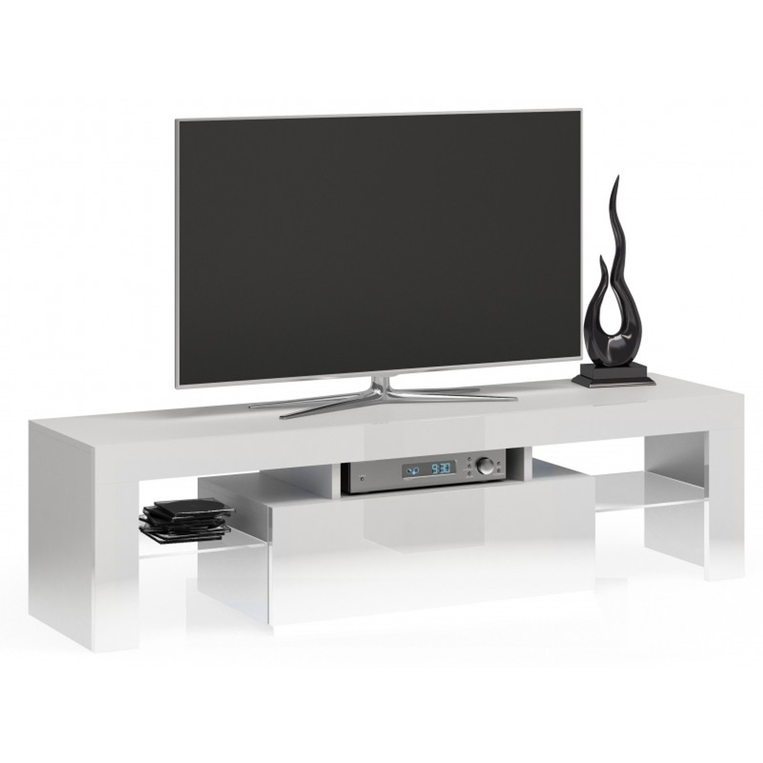 Stolek pod televizi DEKO 140 cm bílý TOP Nábytek