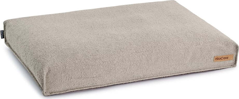 Světle hnědá matrace pro psa z materiálu bouclé 80x60 cm Mondo Cappuccino S – MiaCara MiaCara