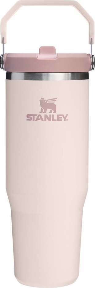 Světle růžová termoska z nerezové oceli 890 ml IceFlow™ Flip Straw 2.0 Tumbler Rose Quartz – Stanley Stanley