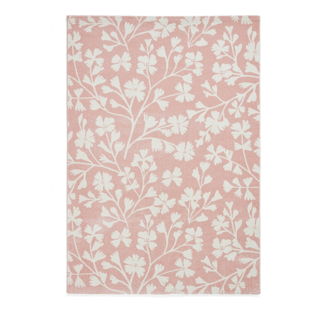 Světle růžový koberec 120x170 cm Grace Floral – Catherine Lansfield Catherine Lansfield